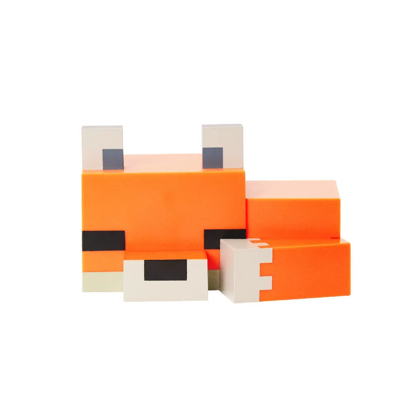 MC Game Baby Fox Night Light – LED Desk Lamp for Gaming Room & Kids' Bedroom