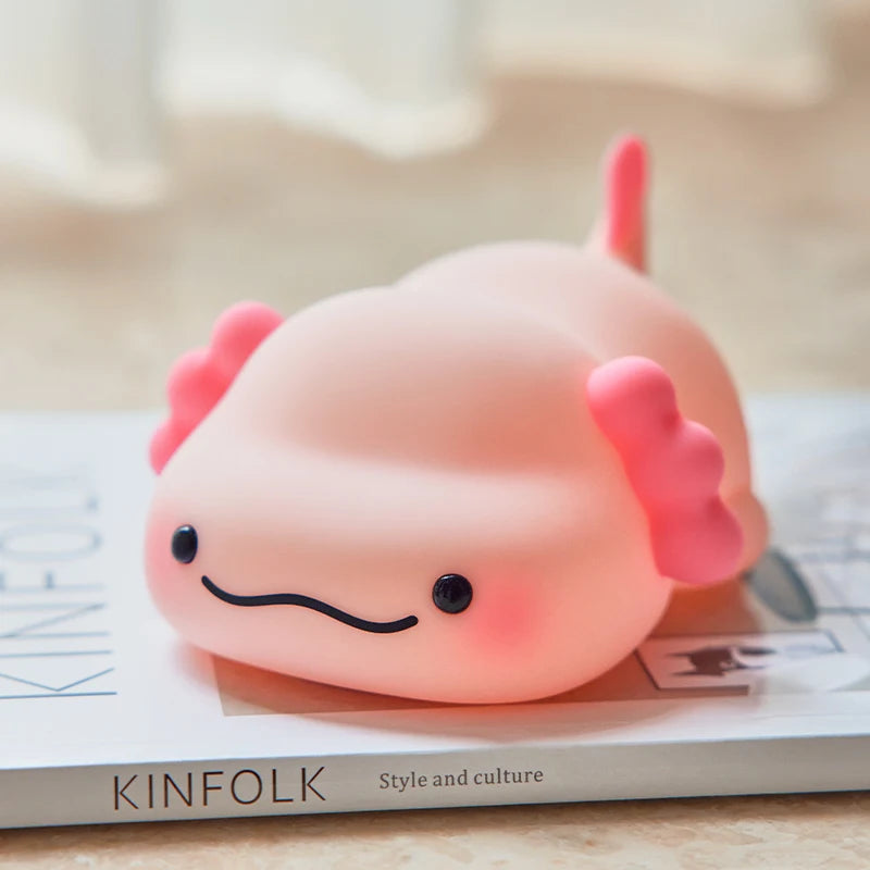 Cute Animal Silicone Night Light – Panda, Capybara, Axolotl, Mushroom & More | USB Rechargeable
