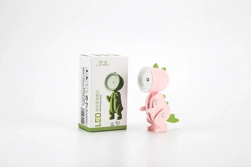 Mini Magnetic Dinosaur Night Light – Folding LED Bedside Lamp & Kids' Room Ornament