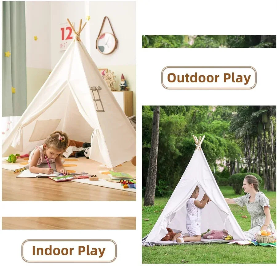 Kids Teepee Play Tent – Foldable Indoor and Outdoor Adventure Space
