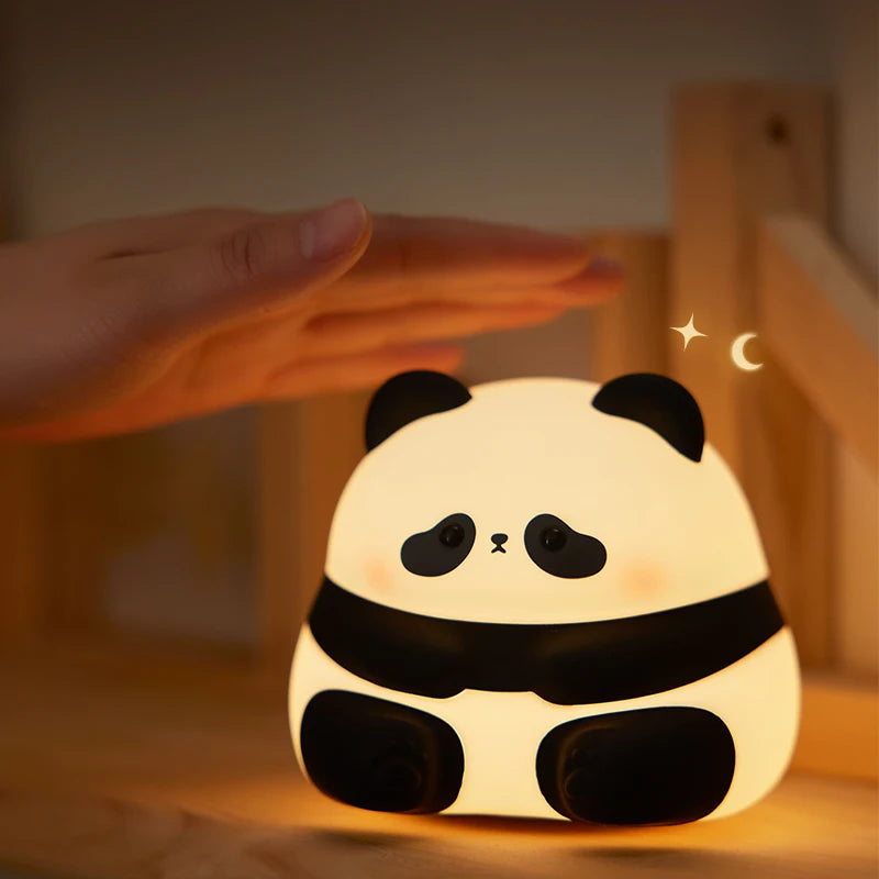 Cute Animal Silicone Night Light – Panda, Capybara, Axolotl, Mushroom & More | USB Rechargeable