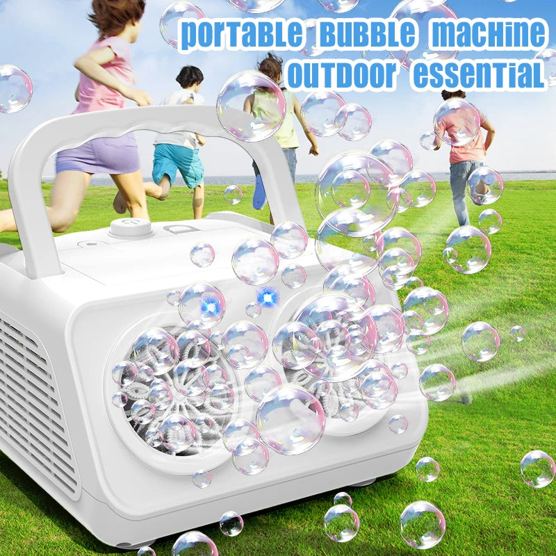 Handheld automatic bubble machine, children's portable bubble machine