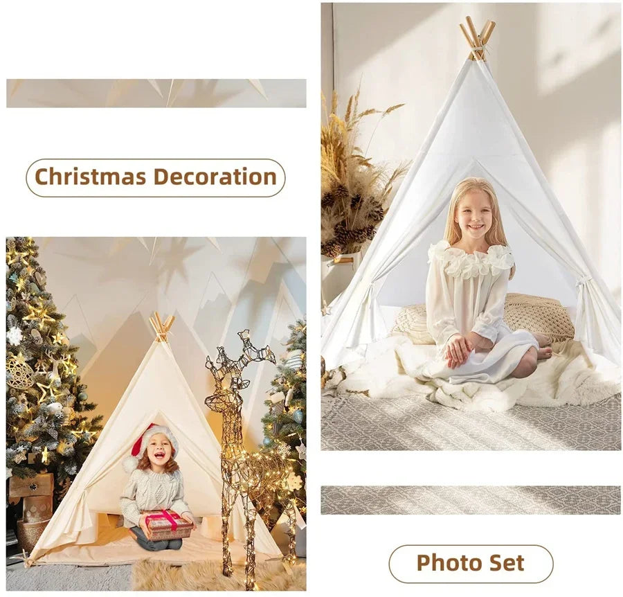Kids Teepee Play Tent – Foldable Indoor and Outdoor Adventure Space