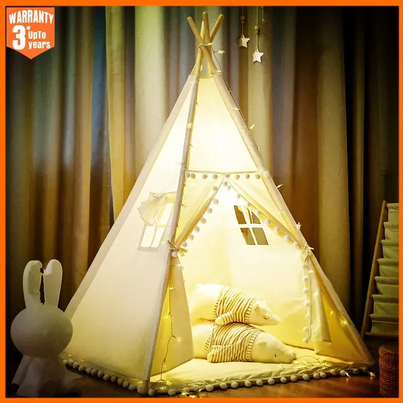 Kids Teepee Play Tent – Foldable Indoor and Outdoor Adventure Space