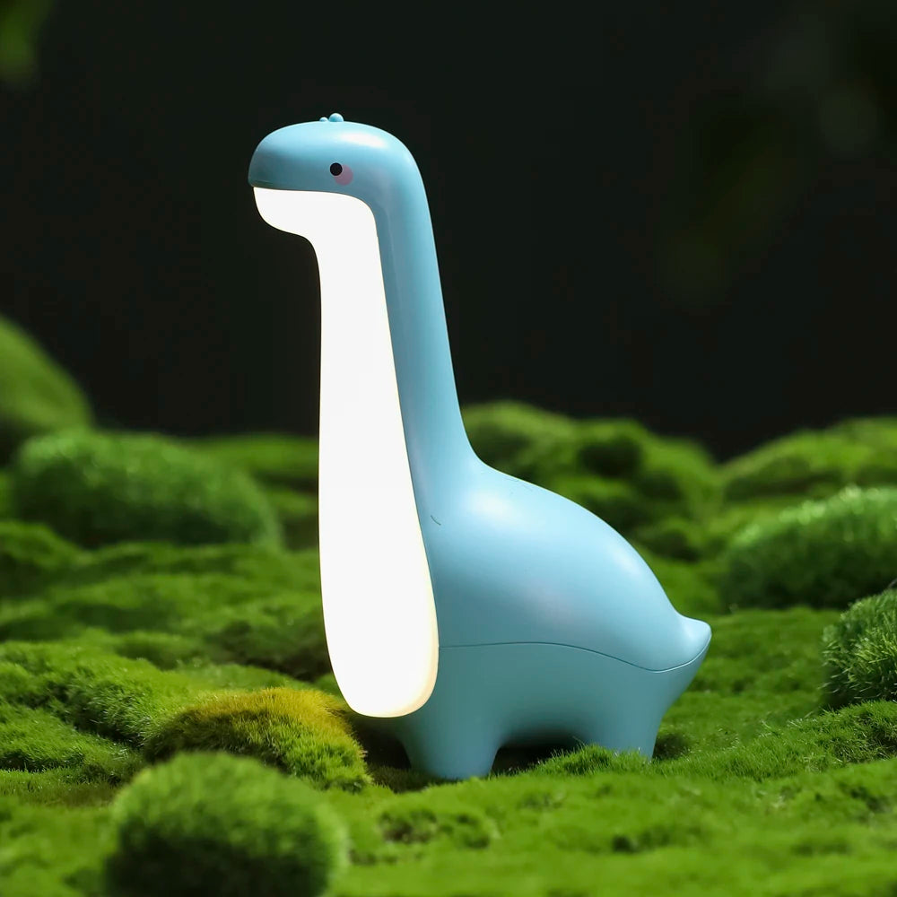 Dinosaur Night Light for Kids – USB Rechargeable Bedside Lamp with Timer, Eye Protection & Soft Glow