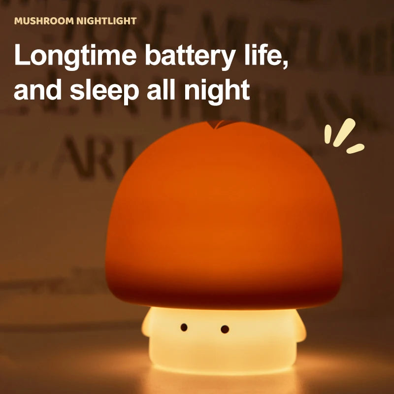 Cute Animal Silicone Night Light – Panda, Capybara, Axolotl, Mushroom & More | USB Rechargeable