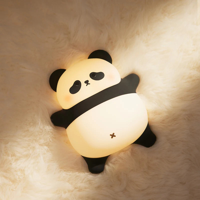 Cute Animal Silicone Night Light – Panda, Capybara, Axolotl, Mushroom & More | USB Rechargeable