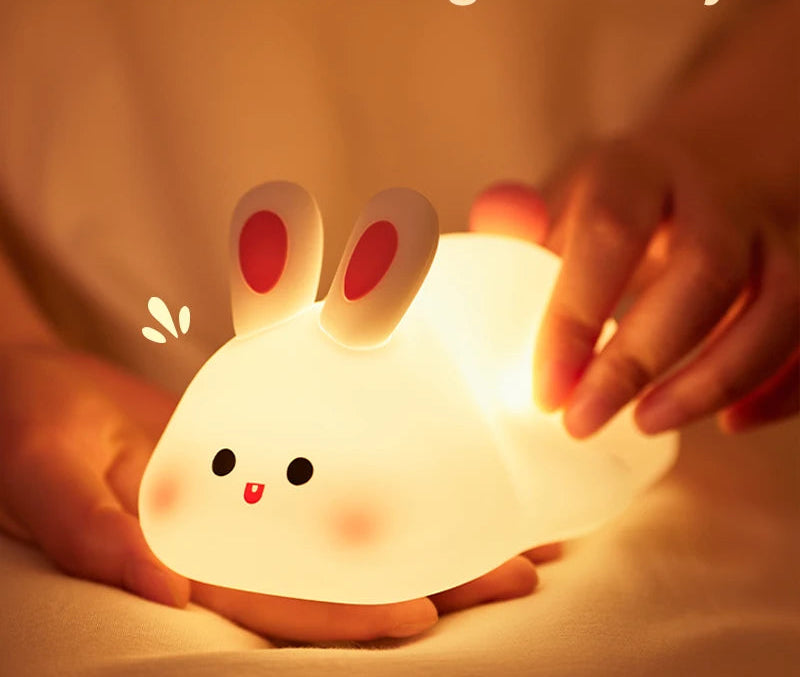 Cute Animal Silicone Night Light – Panda, Capybara, Axolotl, Mushroom & More | USB Rechargeable