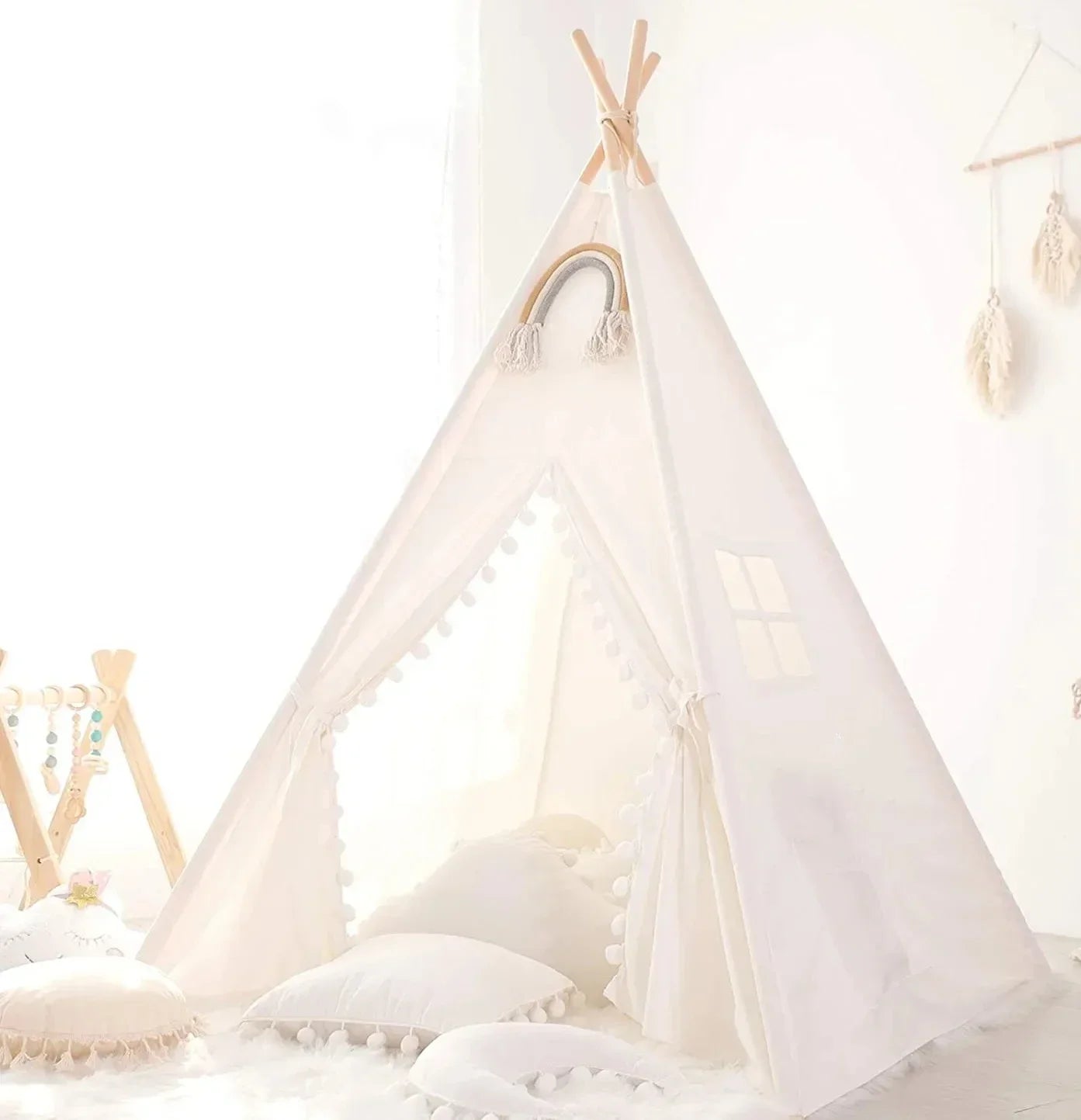 Kids Teepee Play Tent – Foldable Indoor and Outdoor Adventure Space