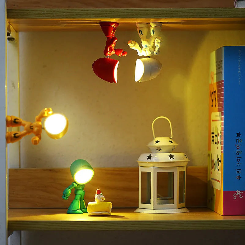 Mini LED Hero Night Light – Cute Cartoon Police Desk Lamp for Kids' Bedrooms & Holiday Gifts