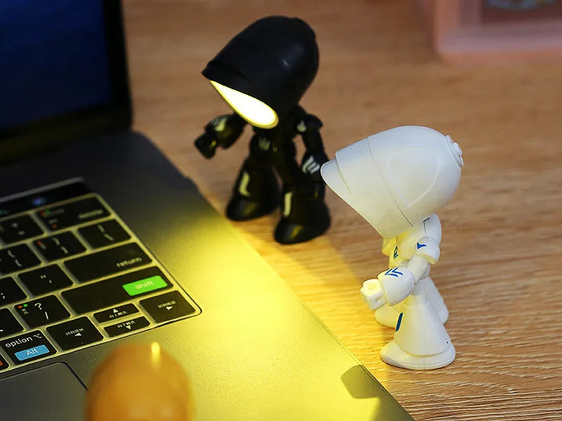 Mini LED Hero Night Light – Cute Cartoon Police Desk Lamp for Kids' Bedrooms & Holiday Gifts