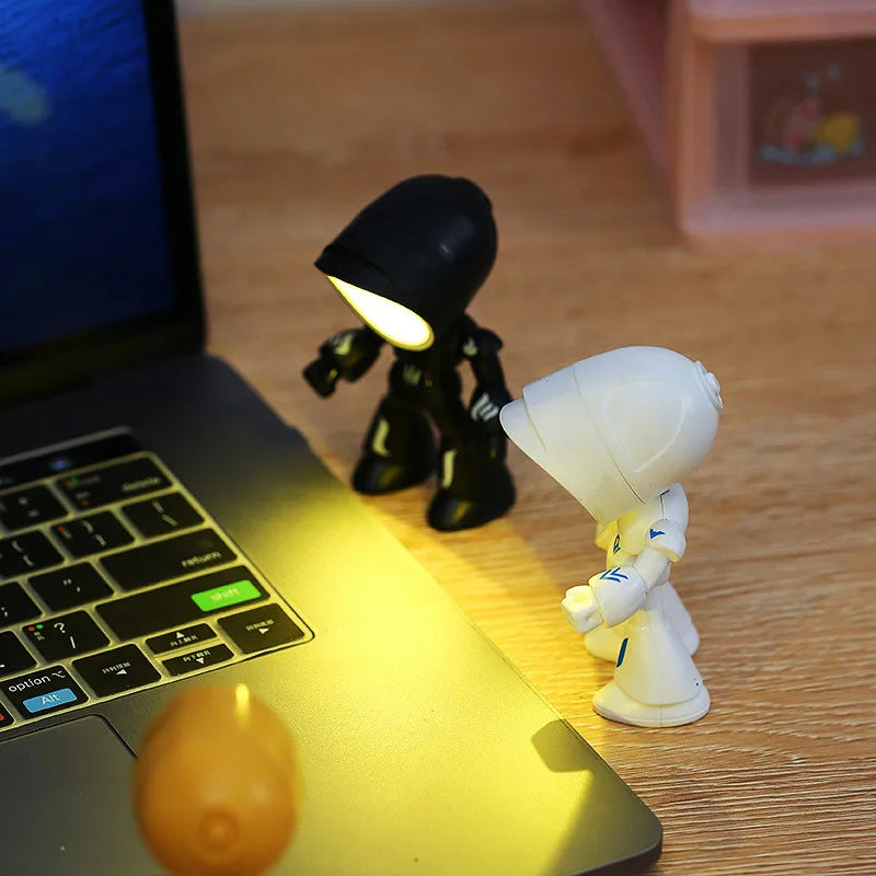Mini LED Hero Night Light – Cute Cartoon Police Desk Lamp for Kids' Bedrooms & Holiday Gifts