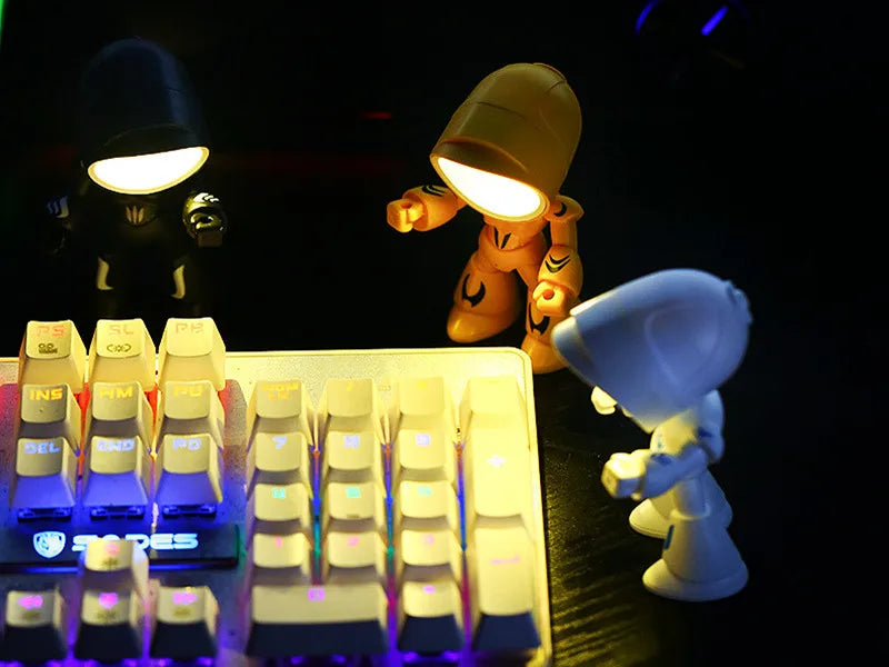 Mini LED Hero Night Light – Cute Cartoon Police Desk Lamp for Kids' Bedrooms & Holiday Gifts
