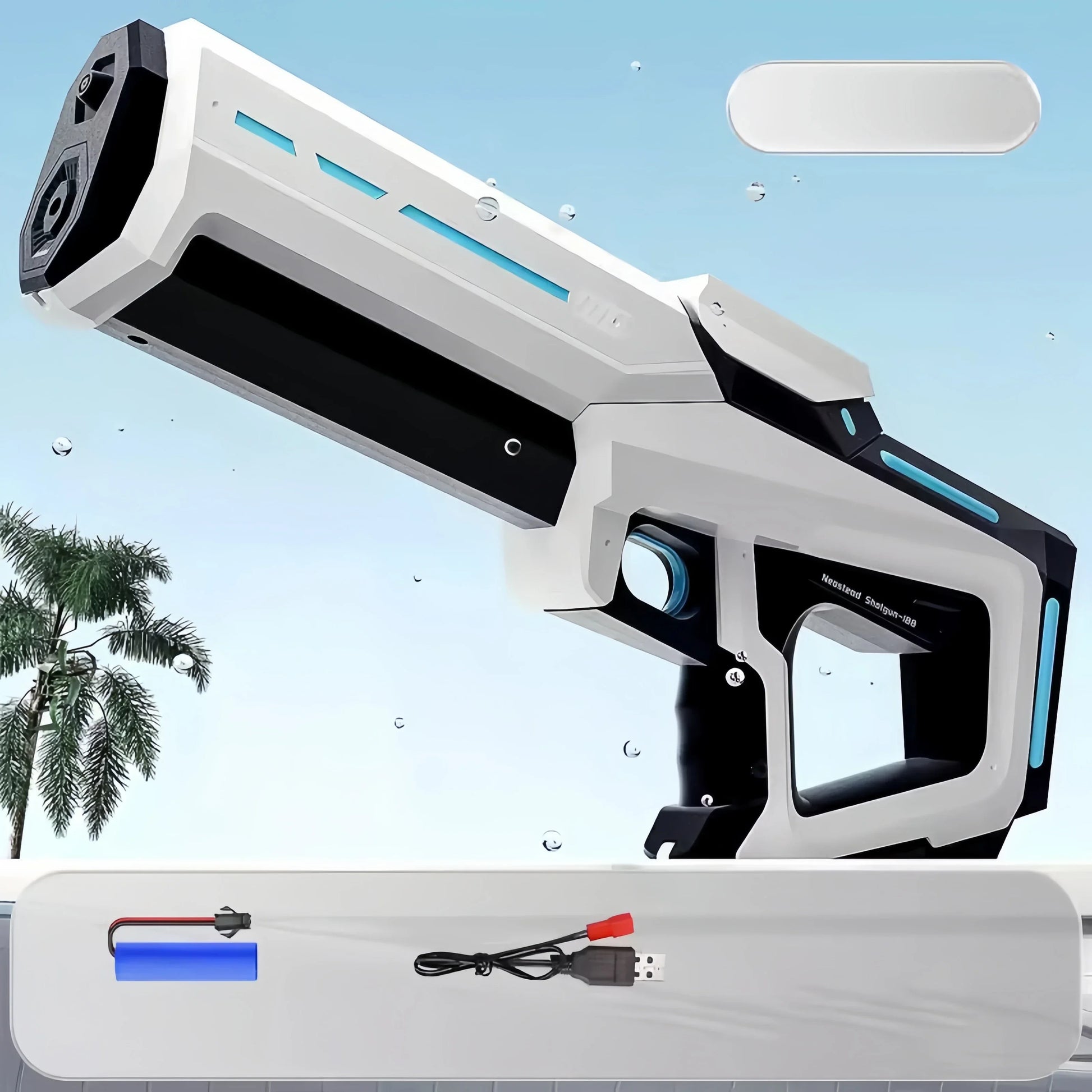 Powerful Electric Water Gun – Automatic High-Pressure Squirt Blaster for Summer Fun, Beach & Outdoor Play for Kids & Adults