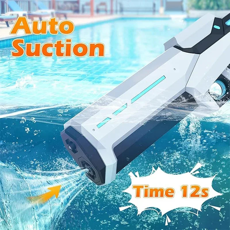 Powerful Electric Water Gun – Automatic High-Pressure Squirt Blaster for Summer Fun, Beach & Outdoor Play for Kids & Adults