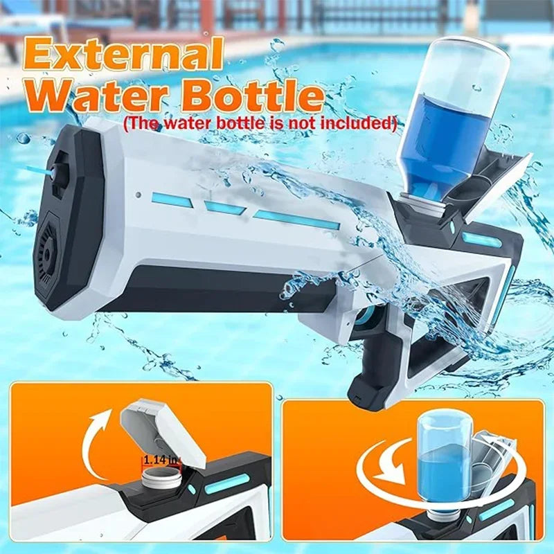 Powerful Electric Water Gun – Automatic High-Pressure Squirt Blaster for Summer Fun, Beach & Outdoor Play for Kids & Adults