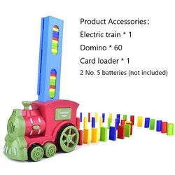 Automatic Laying Domino Train Creative Builder Set | DIY Toy Kid Gift