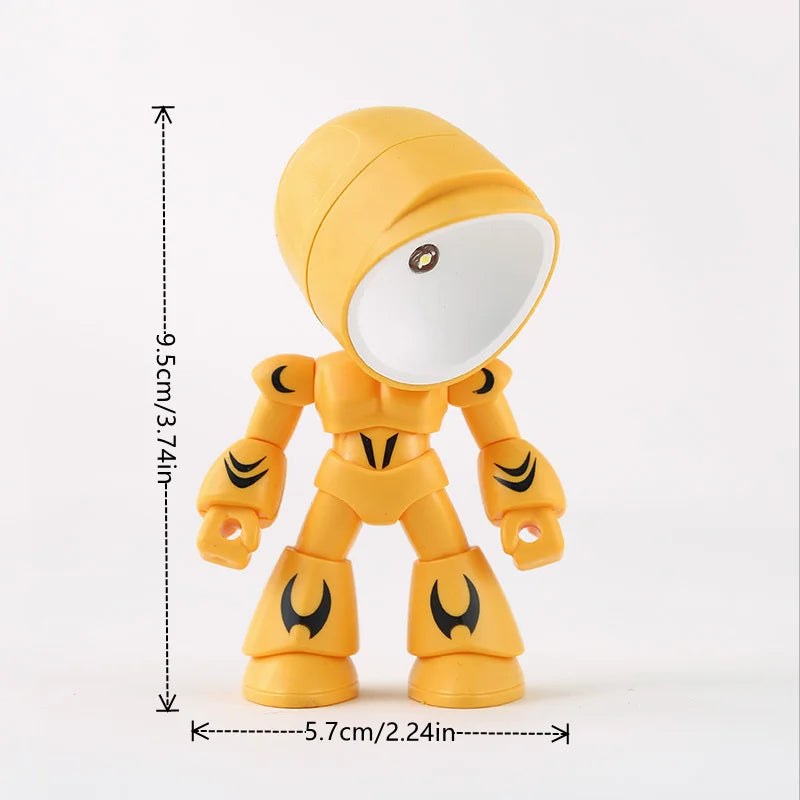 Mini LED Hero Night Light – Cute Cartoon Police Desk Lamp for Kids' Bedrooms & Holiday Gifts