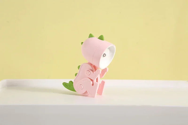 Mini Magnetic Dinosaur Night Light – Folding LED Bedside Lamp & Kids' Room Ornament