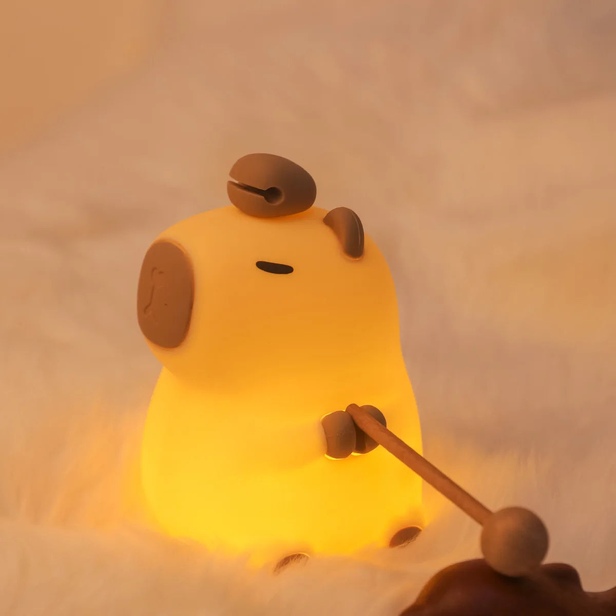 Cute Animal Silicone Night Light – Panda, Capybara, Axolotl, Mushroom & More | USB Rechargeable