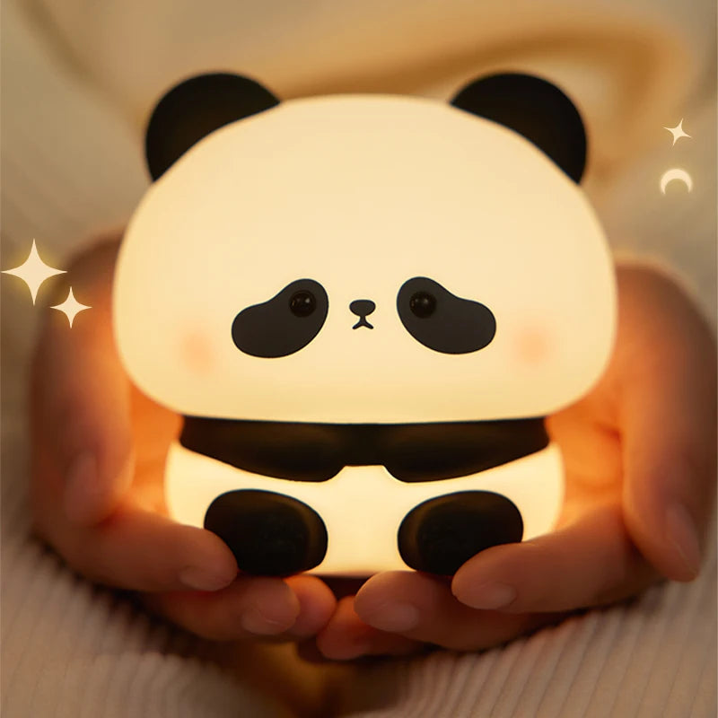 Cute Animal Silicone Night Light – Panda, Capybara, Axolotl, Mushroom & More | USB Rechargeable