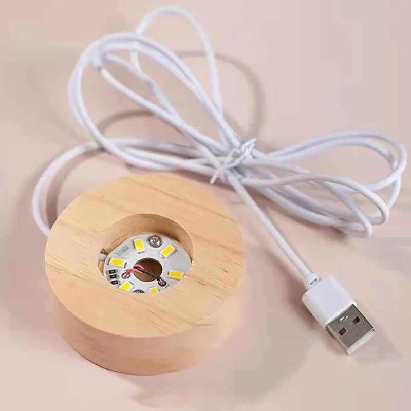 3D Galaxy Crystal Ball Lamp – USB LED Night Light