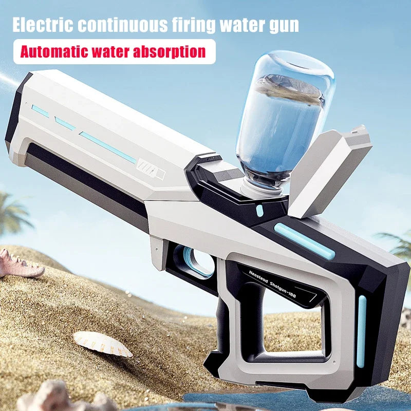 Powerful Electric Water Gun – Automatic High-Pressure Squirt Blaster for Summer Fun, Beach & Outdoor Play for Kids & Adults