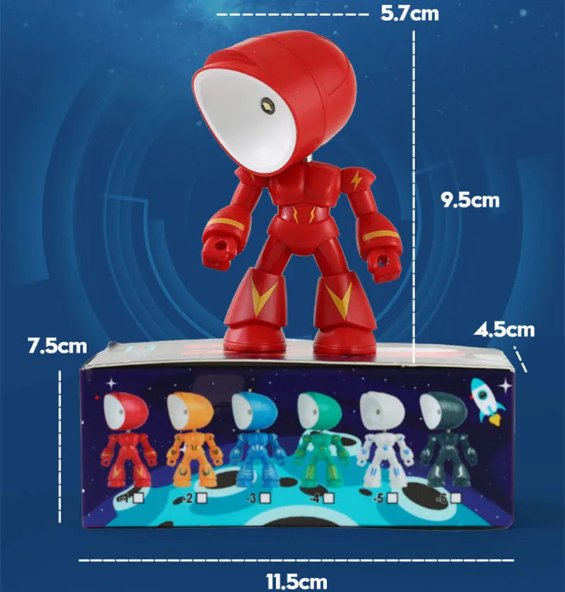 Mini LED Hero Night Light – Cute Cartoon Police Desk Lamp for Kids' Bedrooms & Holiday Gifts