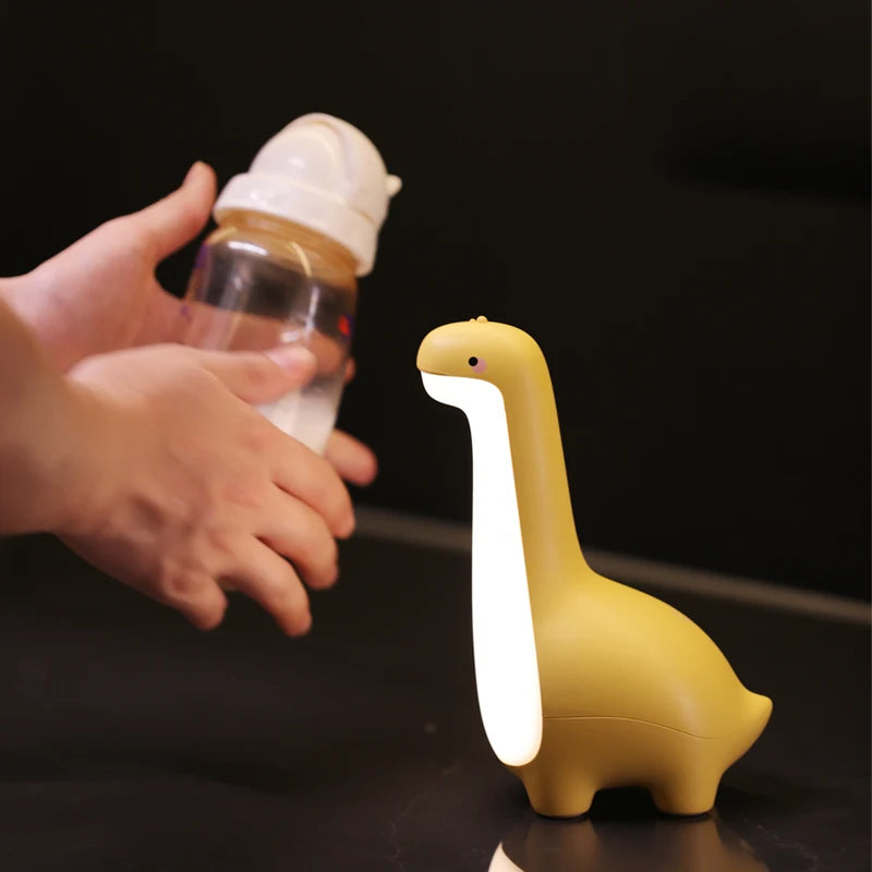 Dinosaur Night Light for Kids – USB Rechargeable Bedside Lamp with Timer, Eye Protection & Soft Glow