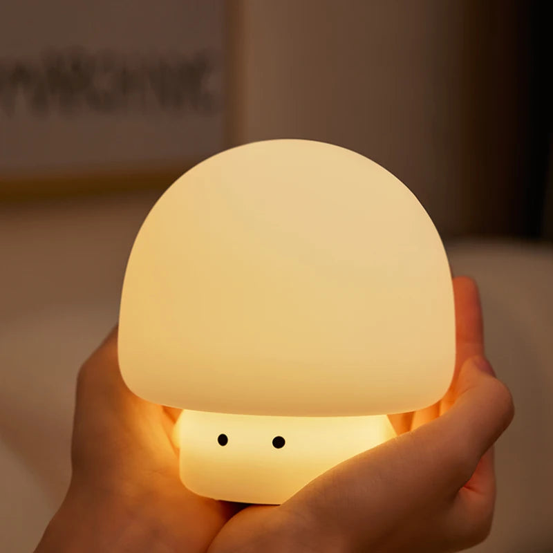 Cute Animal Silicone Night Light – Panda, Capybara, Axolotl, Mushroom & More | USB Rechargeable