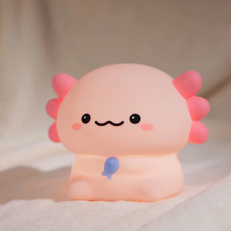 Cute Animal Silicone Night Light – Panda, Capybara, Axolotl, Mushroom & More | USB Rechargeable