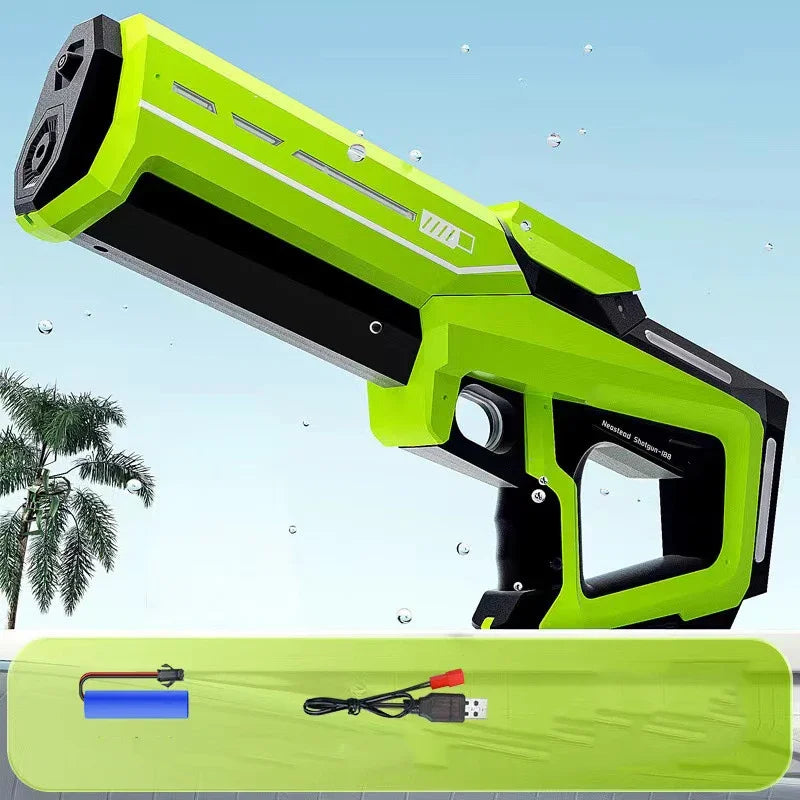 Powerful Electric Water Gun – Automatic High-Pressure Squirt Blaster for Summer Fun, Beach & Outdoor Play for Kids & Adults
