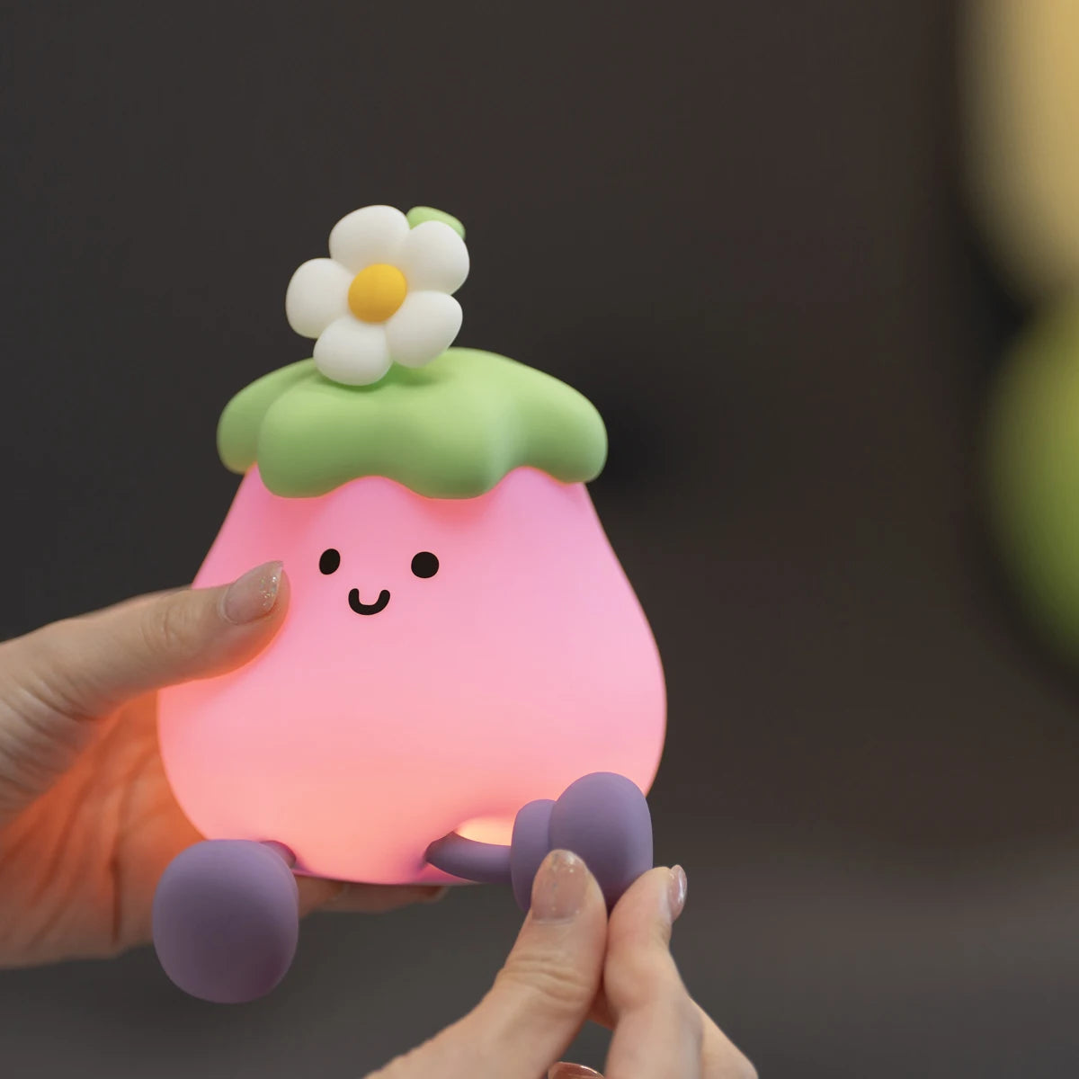 Cute Animal Silicone Night Light – Panda, Capybara, Axolotl, Mushroom & More | USB Rechargeable