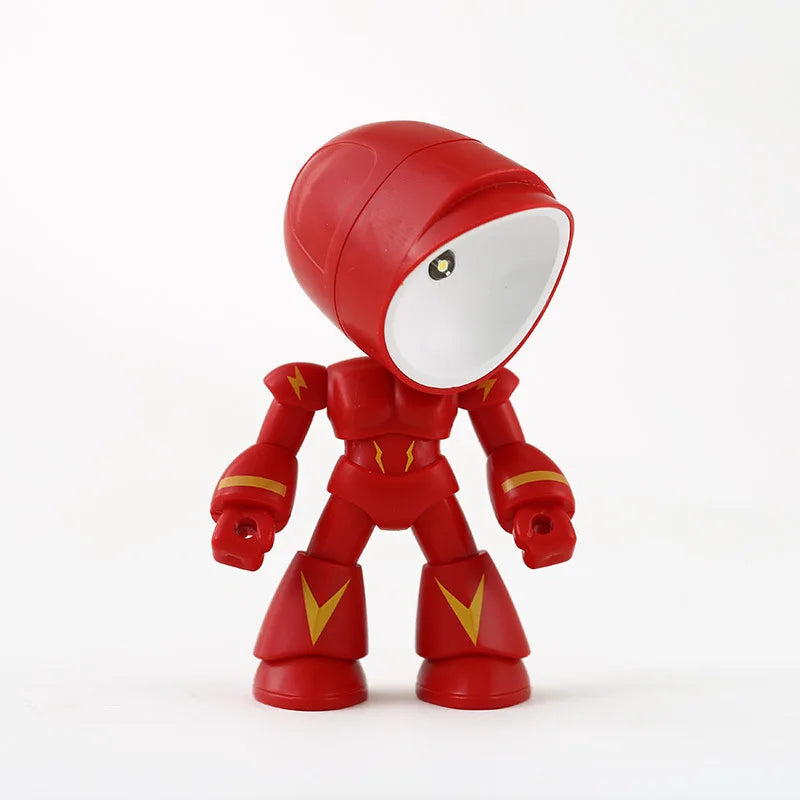 Mini LED Hero Night Light – Cute Cartoon Police Desk Lamp for Kids' Bedrooms & Holiday Gifts