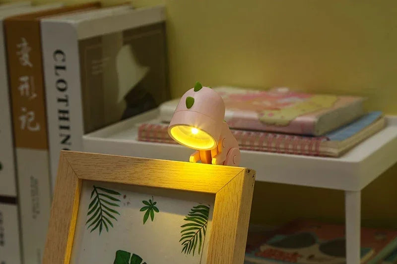 Mini Magnetic Dinosaur Night Light – Folding LED Bedside Lamp & Kids' Room Ornament