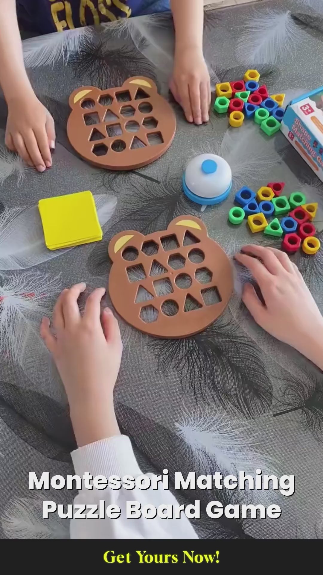 Color & Shape Matching Puzzle – Early Learning Board Game for Kids